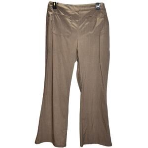 Altar’d State Brown Houndstooth Flare Dress Pants Lined Size L Women’s